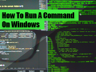 How to run a command on windows