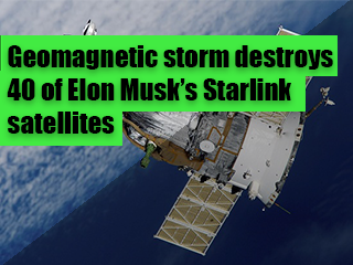 Geomagnetic-storm-destroys-40-of-Elon-Musk’s-Starlink-satellites
